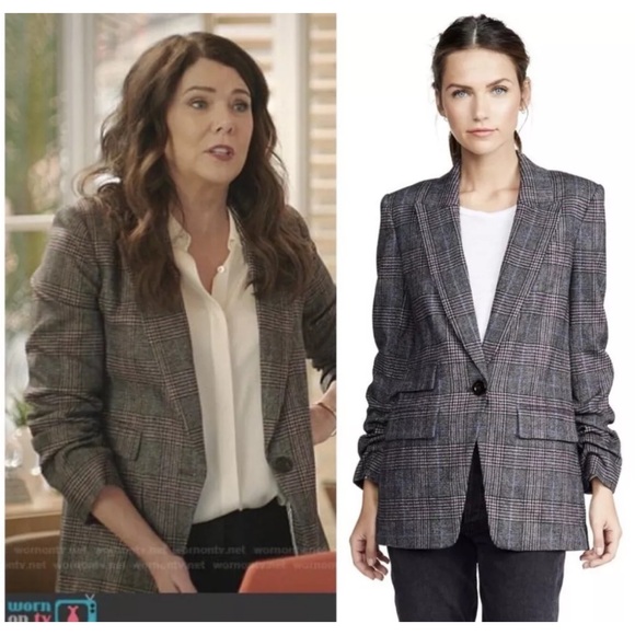 $698 Veronica Beard Martel Dickey Jacket Jacket Wool Blazer Grey plaid sz 6 - Picture 2 of 16